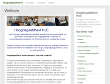 Tablet Screenshot of hoog-begaafdheid.nl
